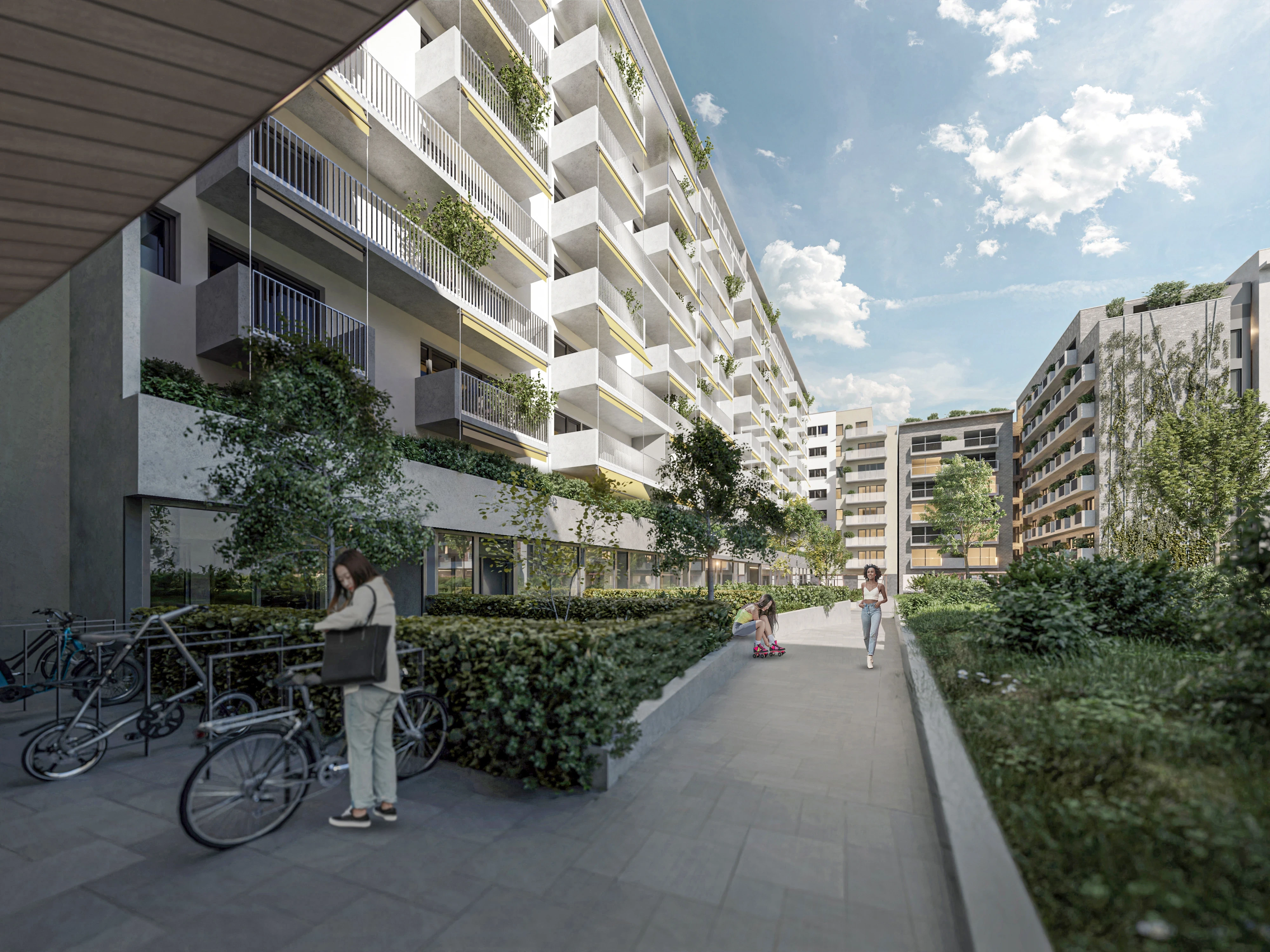 Smartville Residence új építésű lakások, okosotthonok a IX. kerületben Budapest szívében saját kerttel