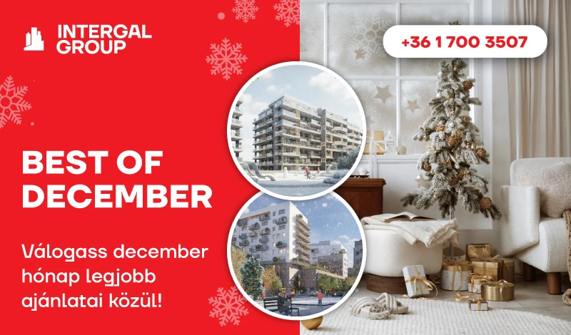 Intergal Group. Új építésű okosotthonok Budapesten. December legjobb ajánlatai.