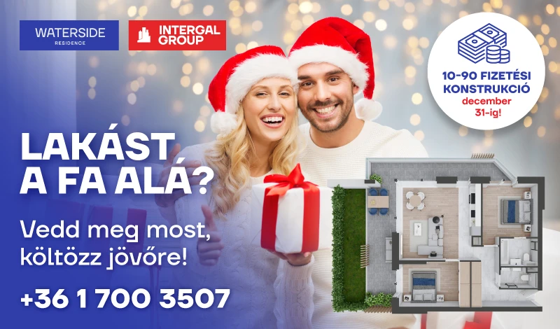 Lakást a fa alá? Vedd meg most, költözz jövőre!